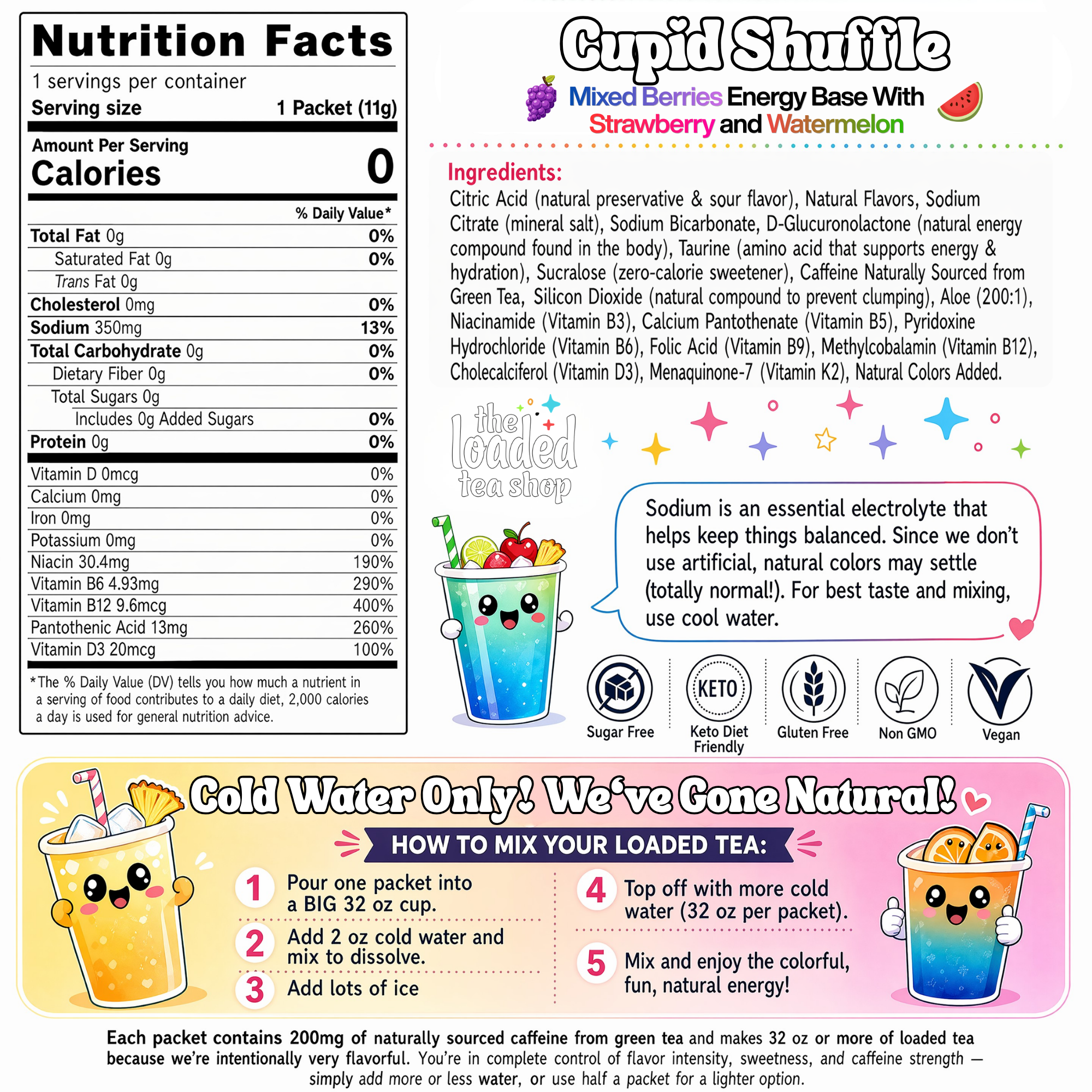 50 Case Cupid Shuffle - Made for Home Drink Making