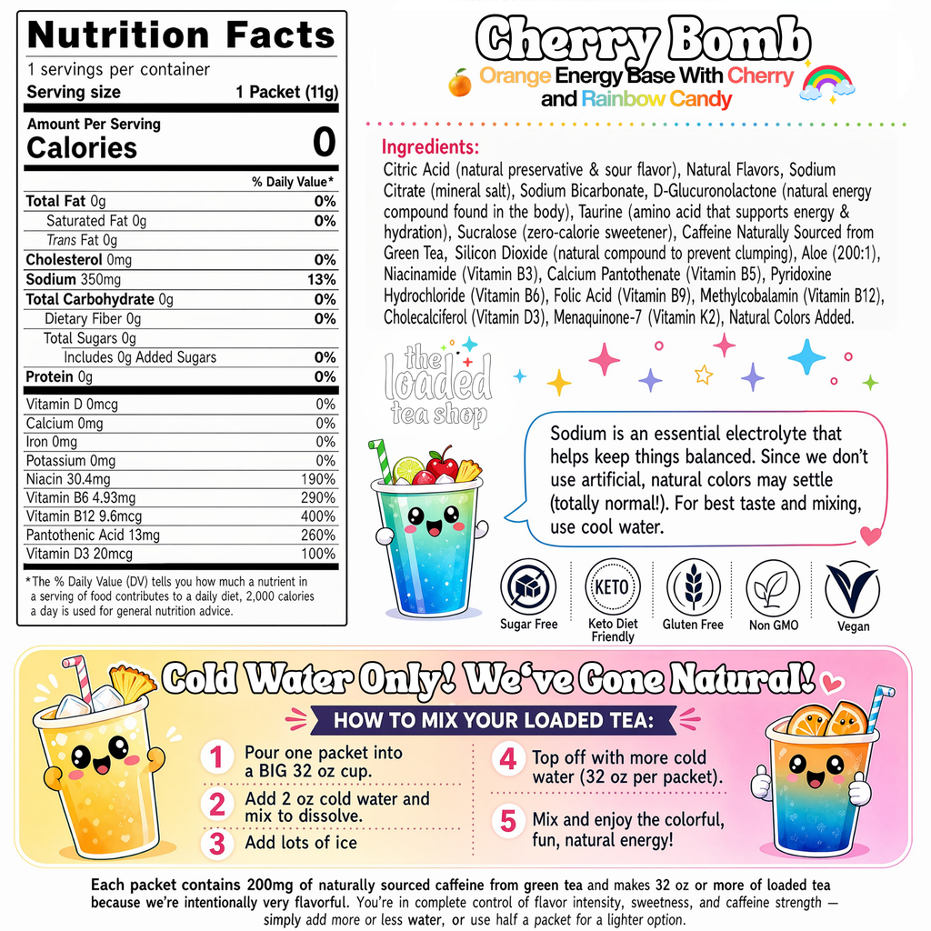 50 Case Cherry Bomb - A Breezy Pick for Casual Tea Breaks