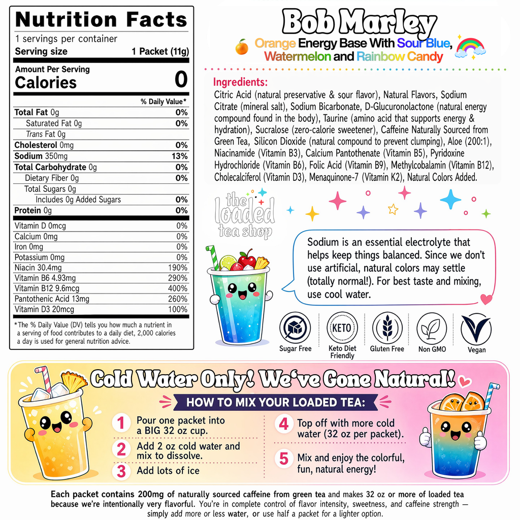 50 Case Bob Marley - A Tasty Pick for Easygoing Tea Time