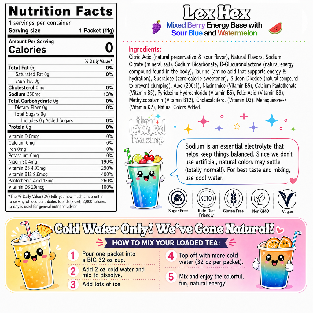 Lex Hex (Caffeine-Free) - Crafted for Chilled Drink Variety