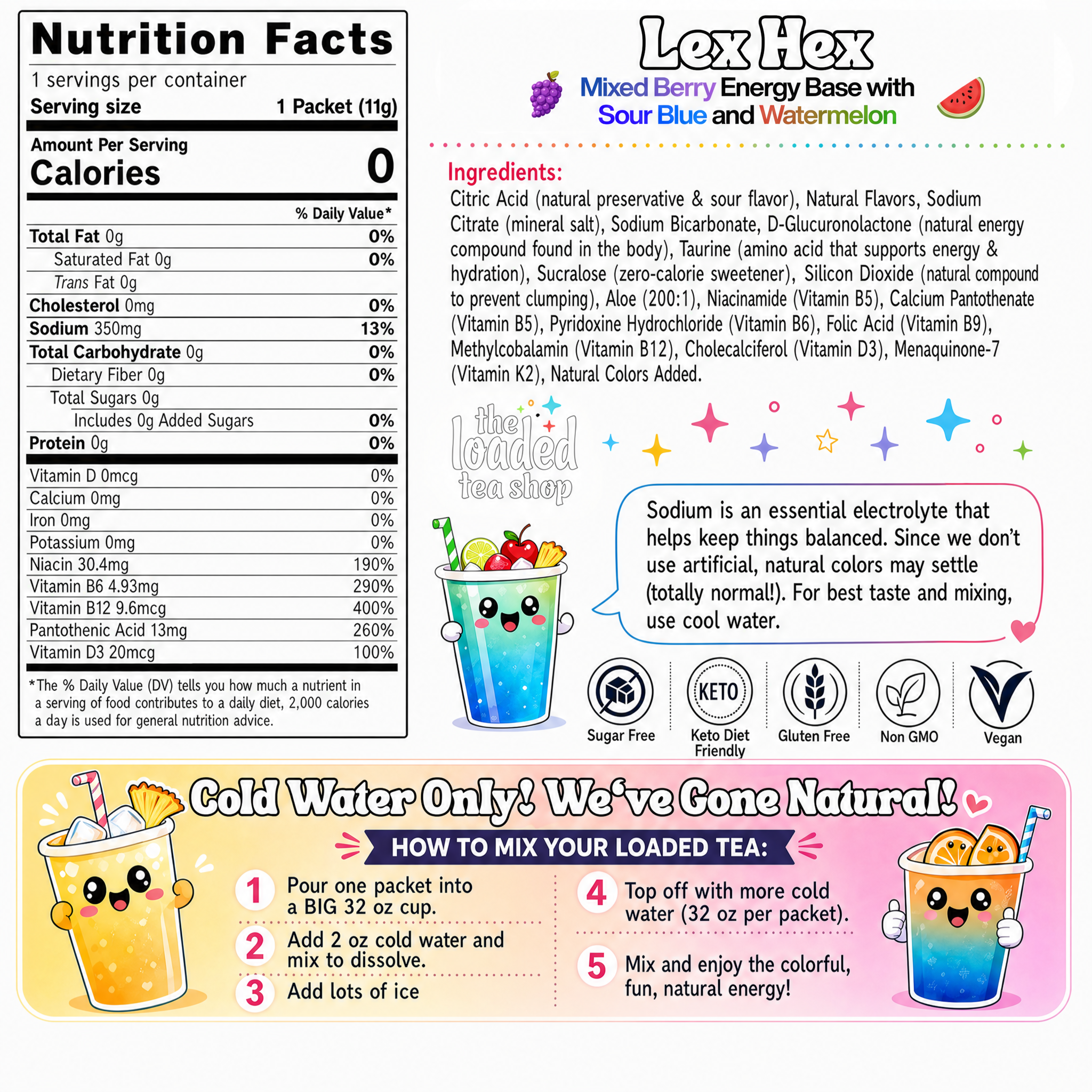 Lex Hex (Caffeine-Free) - Crafted for Chilled Drink Variety