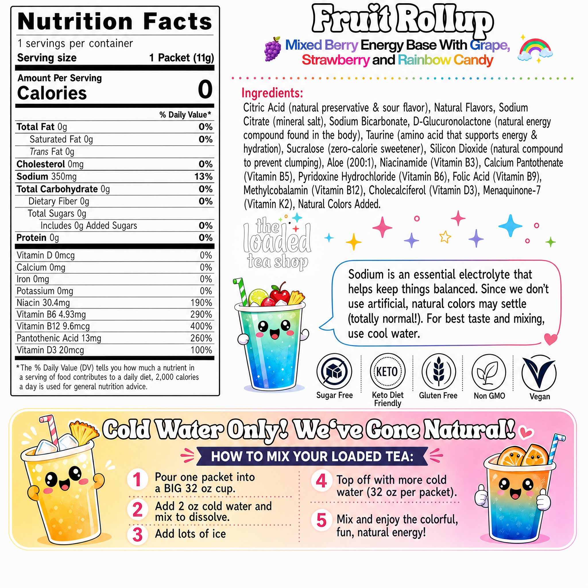 Fruit Rollup (Caffeine-Free) - Made for Weekend Drinks