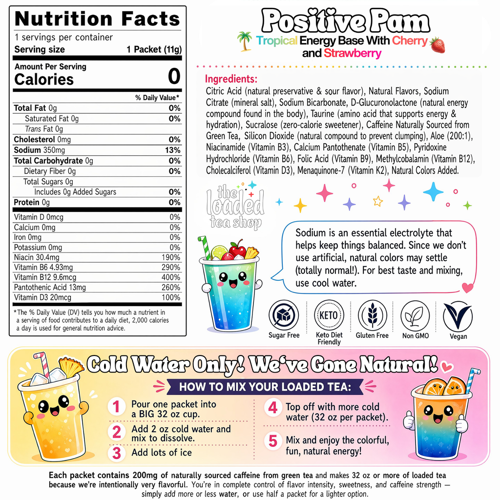 50 Case Positive Pam - Created for Flavorful Sips