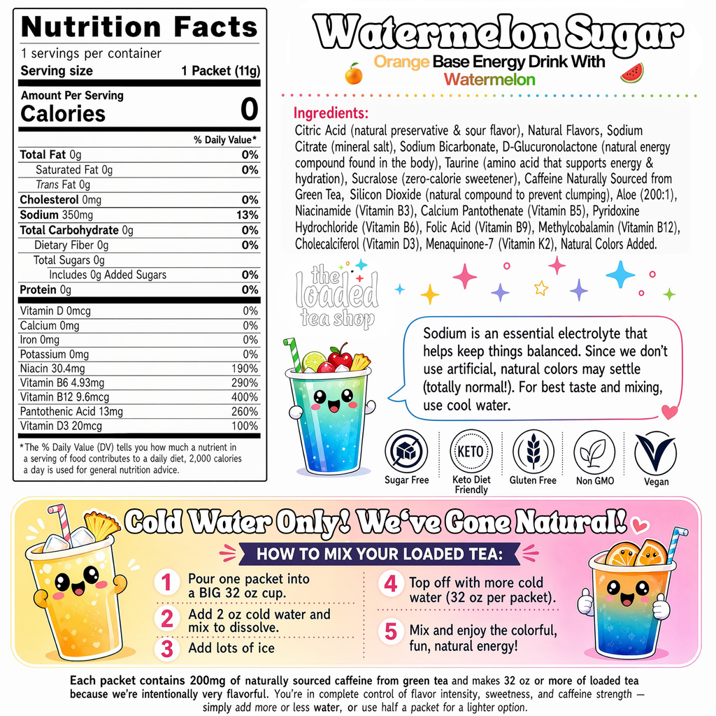 50 Case Watermelon Sugar - A Lively Pick for Tea Break Variety
