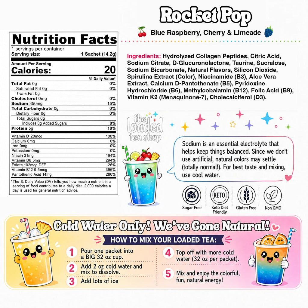 Rocket Pop (Caffeine-free) - A Breezy Pick for Home Drink Making