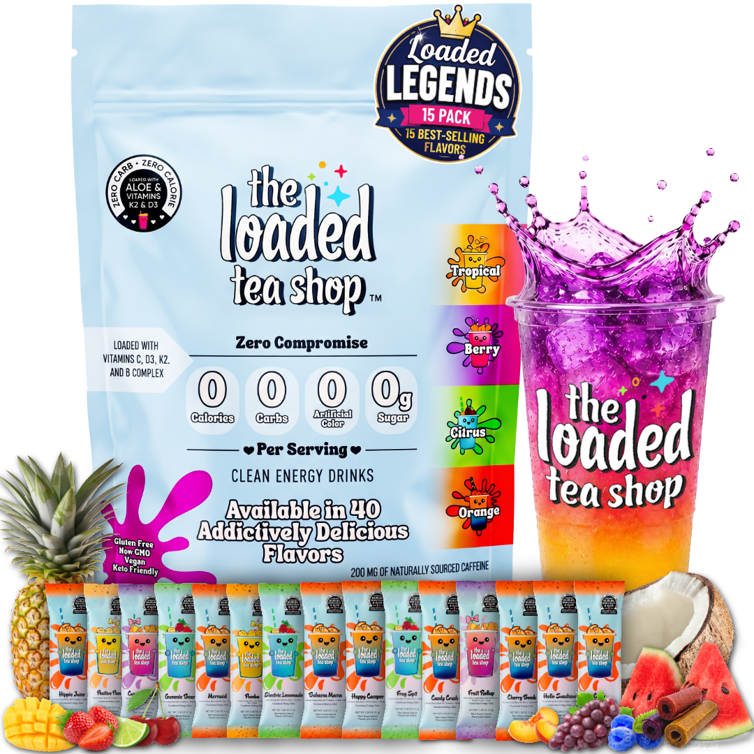 The Loaded Tea Shop Amazon Legendary Best Sellers 15 pack, 11g Stick Pack - Crafted for Sharing at Home